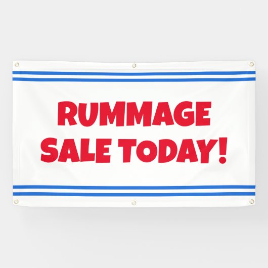 Rummage Sale vandaag Banner (Horizontaal)