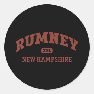 Rumney College Style Rock-rotatieschema Ronde Sticker