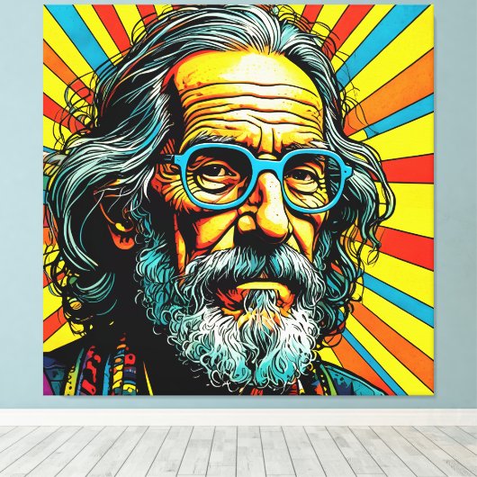 rumoerig canvas afdruk (Insitu (Houten vloer))