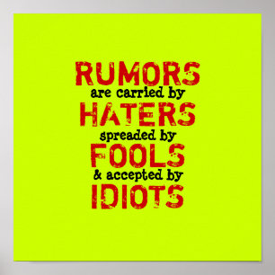 RUMORS ~ 12x12 Poster