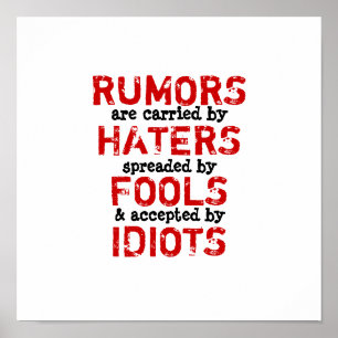 RUMORS ~ 12x12 Poster