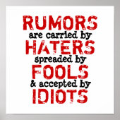 RUMORS ~ 12x12 Poster (Devant)