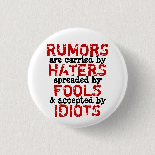 RUMORS ~ Button Truism (Voorkant)