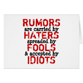 RUMORS ~ Kaart Truism/filosofie