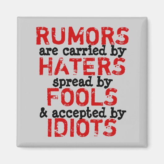 RUMORS ~ Magnet Truism Magneet (Voorkant)