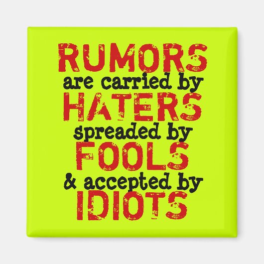 RUMORS ~ Magnet Truism Magneet (Voorkant)