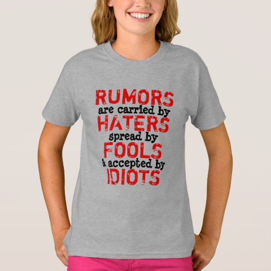 RUMORS - Tshirt TRUISM Ado fille / adolescent (Devant)