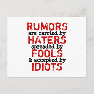 RUMORS - Vérisme de carte postale / Philosophie