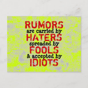 RUMORS - Vérisme de carte postale / Philosophie
