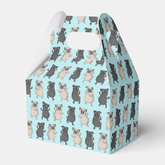 Rump Shaker Pug Puppy Bust Een Move Schattige Danc Bedankdoosjes (Voorkant Zijde)