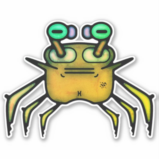 Rumpy odd crab v2 sticker (Voorkant)