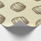 Rumvaten op crème Cadeaupapier (Hoek)