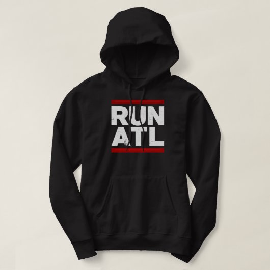 RUN ATL - Atlanta NBA Hoodie (Design voorkant)