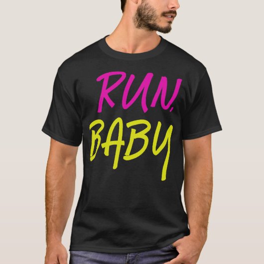 Run Baby half marathon T-shirt (Voorkant)