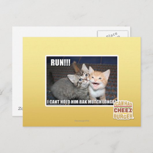 RUN!! BRIEFKAART (Voorkant / Achterkant)