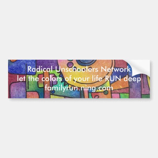 RUN-bumpersticker Bumpersticker (Voorkant)