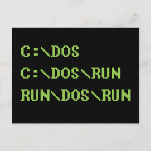 run dos run briefkaart