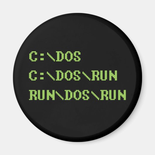 run dos run magneet (Voorkant)