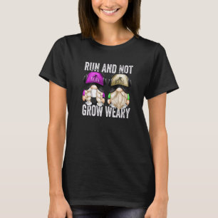 Run en niet groeien vermoeid lopende offerte voor t-shirt