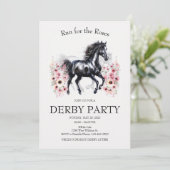 Run for the Roses Derby Party Invitation Elegant H Kaart (Staand voorkant)