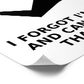 Run For Two Minutes Drôle Poster (Coin)