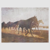 Run Gratis Wilde Paarden Decoupage Tissuepapier (Voorkant)