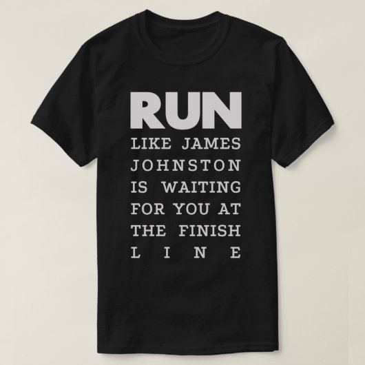 RUN - James Johnston 2 T-shirt (Design voorkant)