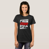 Run Jump Fly Free Running Parkour T-shirt (Voorkant volledig)