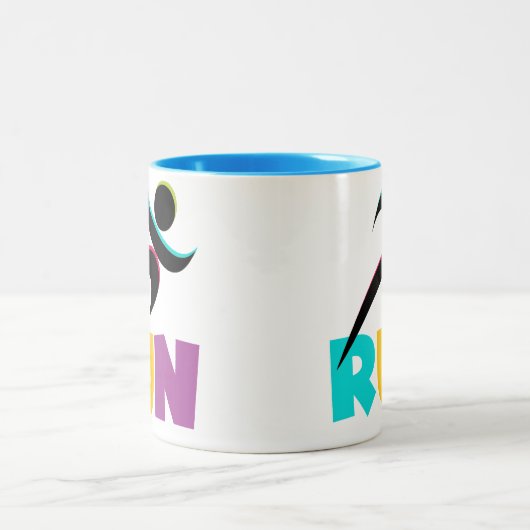 RUN Multi Tweekleurige Koffiemok (Center)