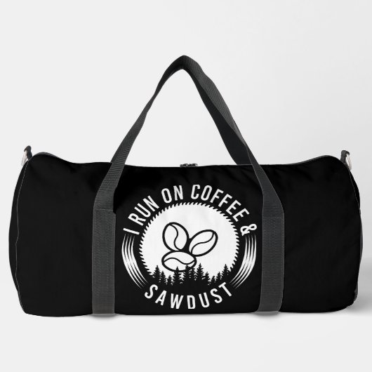 Run On Coffee Sawdust  Plunjezak (Voorkant)