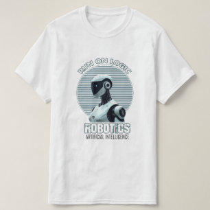 Run On Logic T-Shirt Robot Humanoïde Moderne d'I