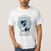 Run On Logic | T-Shirt Robot Humanoïde Moderne d'I (Devant)