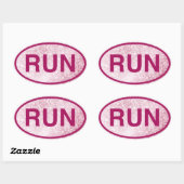 RUN OVALE STICKER (Vel)