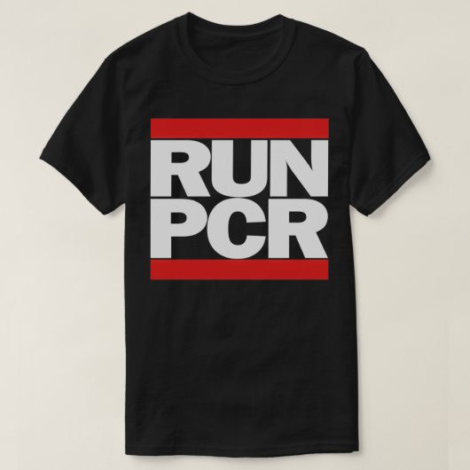 RUN PCR Laboratory Biotechnology DNA Molecular Bio T-shirt (Design voorkant)