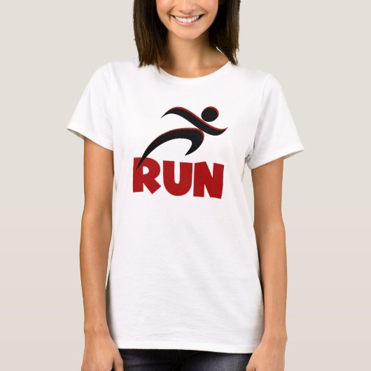RUN Red Fitness Hardlopen T-shirt (Voorkant)