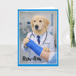 Run-Roh Accident  Get Well Card CB-1 Kaart
