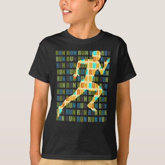 Run Run Run Run Run T-shirt (Voorkant)
