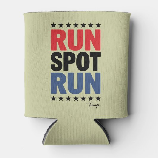 Run Spot Run Trump 2024 Blikjeskoeler (Voorkant)