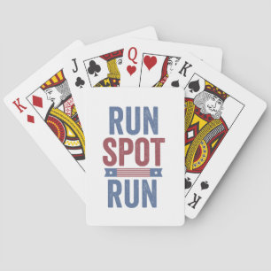 Run Spot Run Trump President Verkiezingen 2024 Pokerkaarten