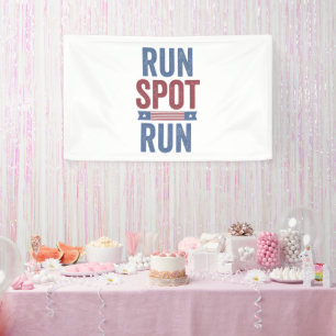 Run Spot Run Trump President Verkiezingen 2024 Spandoek