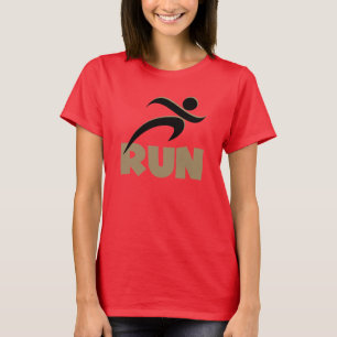 RUN Tan Fitness T-shirt