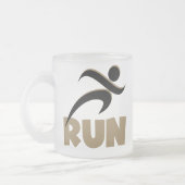 RUN Tan Matglas Koffiemok (Links)
