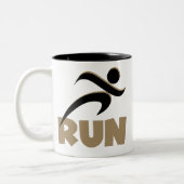 RUN Tan Tweekleurige Koffiemok (Links)