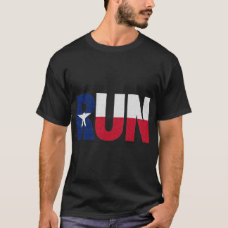 Run Texas Pride Running Motivation Graphic T-shirt