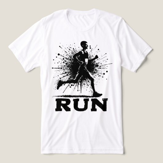 RUN Tri-Blend SHIRT (Design voorkant)