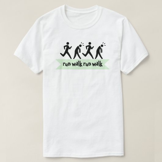 Run Walk Run Run Walk T-shirt (Design voorkant)