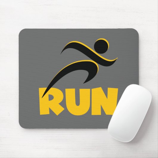 RUN Yellow Muismat (Met muis)