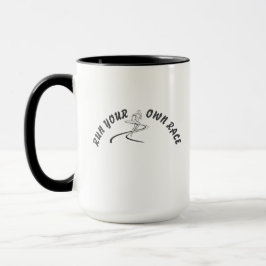 Run Your Own Race Motivational Quote Mug | Inspira Mok