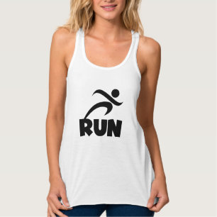 RUN zwart Tanktop