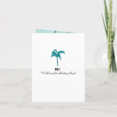 Runaway Bay Jamaica Passport Huwelijksuitnodiging (Achterkant)